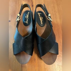 Sam Edelman platform leather sandals. Black & brown. Size 7